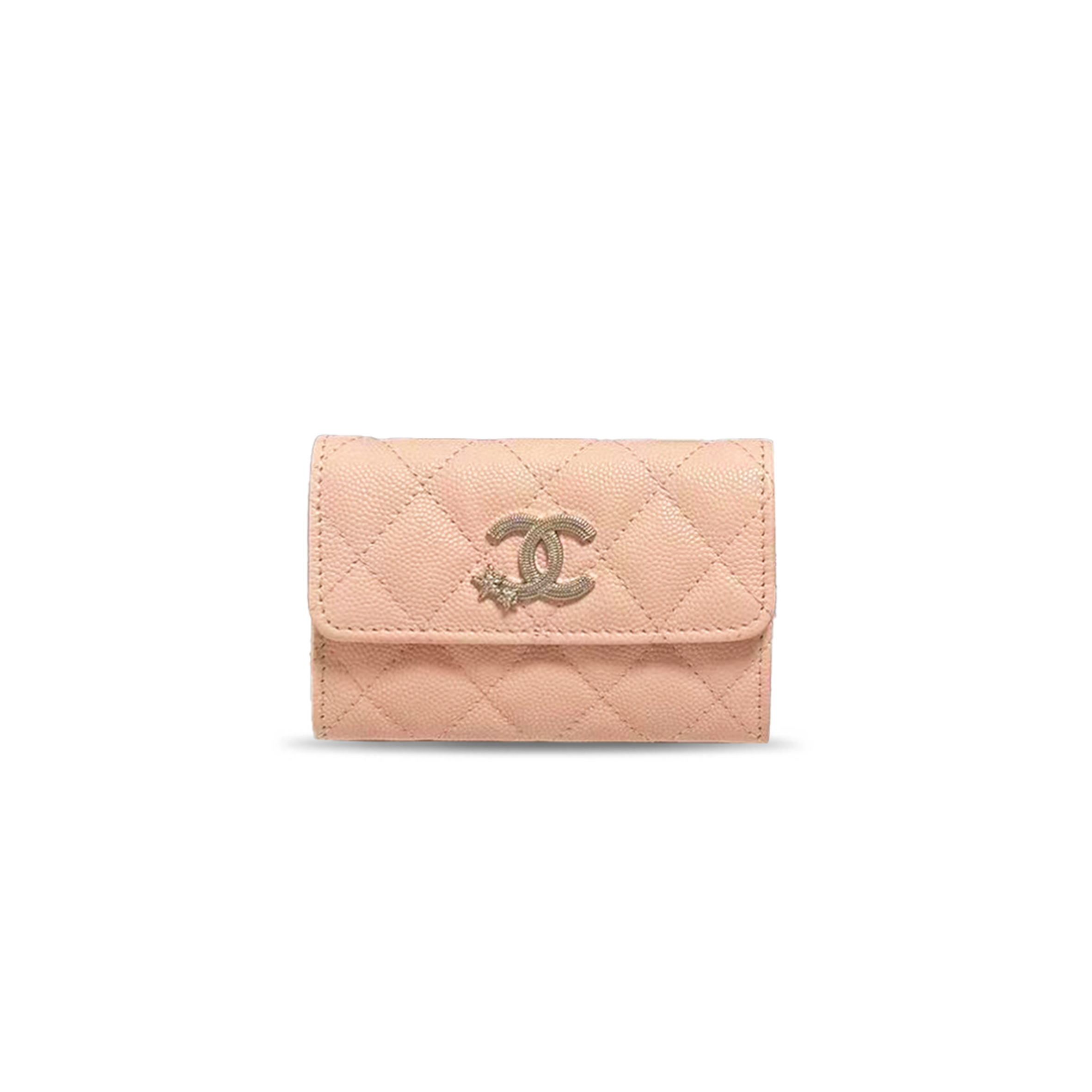 CHANEL 25B CC COMET LOGO FLAP CARD HOLDER AP4812 (11*8.5*3cm)